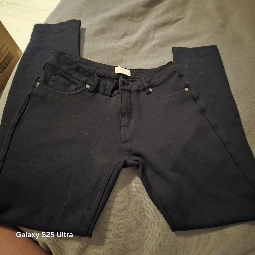 W055 Timing Black Denim Pants